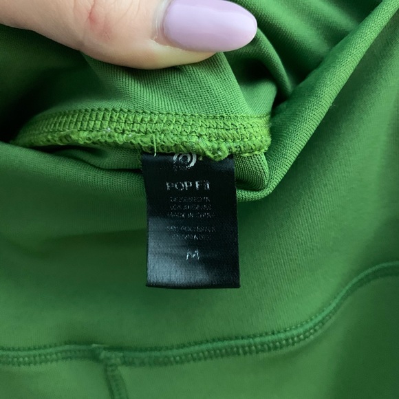 Green Pop Fit Lily Leggings, Size Medium - Picture 3 of 4